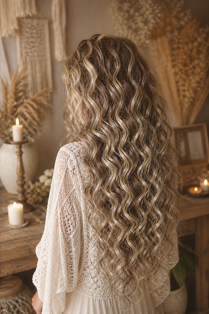 Brown and Blonde Hidden Base Hair Extensions 