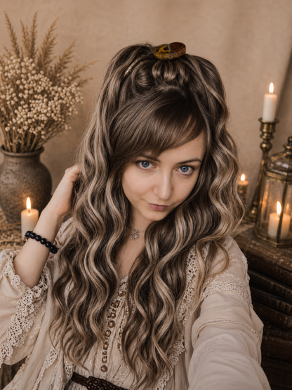 Brown and Blonde Hidden Base Hair Extensions