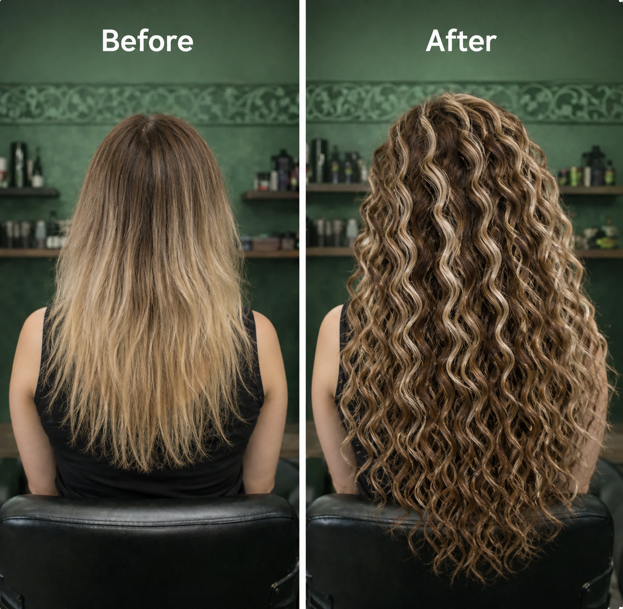 Brown and Blonde Hidden Base Hair Extensions 