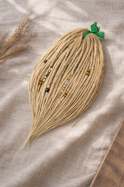 Kurze blonde Dreadlock-Extensions 12 Zoll – Leichte Kunsthaardreads, weich & natürlicher Look