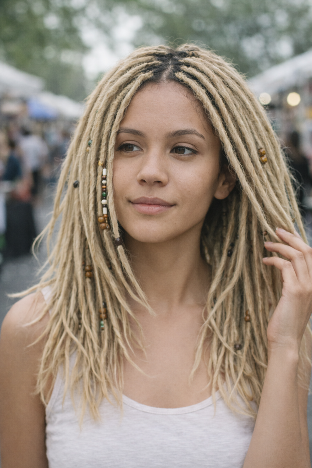 Kurze blonde Dreadlock-Extensions 12 Zoll – Leichte Kunsthaardreads, weich & natürlicher Look