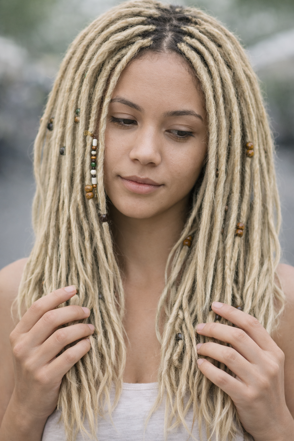 Kurze blonde Dreadlock-Extensions 12 Zoll – Leichte Kunsthaardreads, weich & natürlicher Look