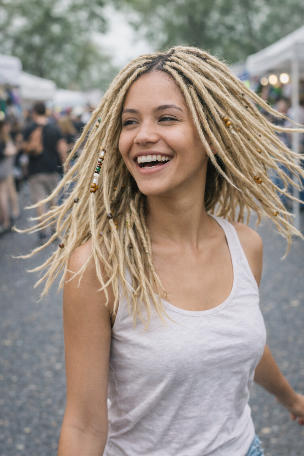 Kurze blonde Dreadlock-Extensions 12 Zoll – Leichte Kunsthaardreads, weich & natürlicher Look