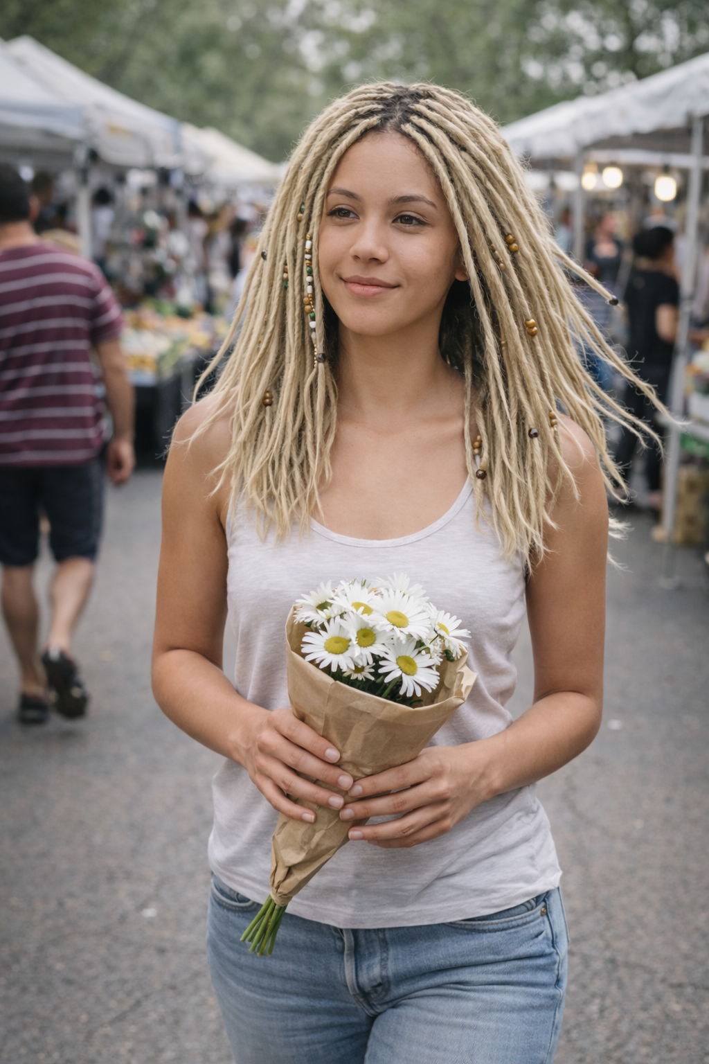 Kurze blonde Dreadlock-Extensions 12 Zoll – Leichte Kunsthaardreads, weich & natürlicher Look
