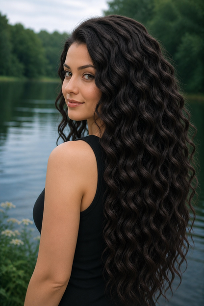 Aschblonde Hidden Base Hair Extensions – Bürstbare Kunst-Dreadlocks, weiches natürliches Volumen