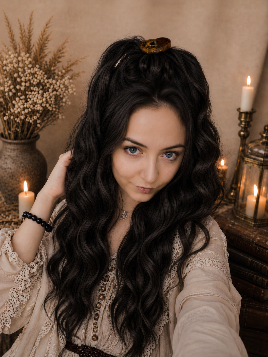 Aschblonde Hidden Base Hair Extensions – Bürstbare Kunst-Dreadlocks, weiches natürliches Volumen