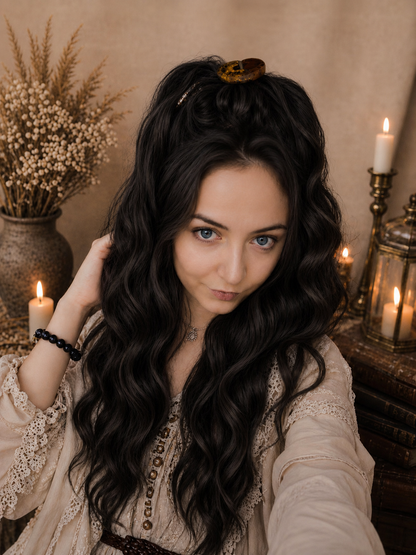 Aschblonde Hidden Base Hair Extensions – Bürstbare Kunst-Dreadlocks, weiches natürliches Volumen