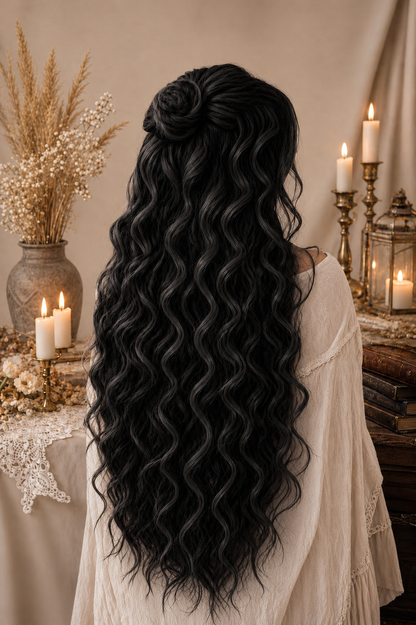 Aschblonde Hidden Base Hair Extensions – Bürstbare Kunst-Dreadlocks, weiches natürliches Volumen