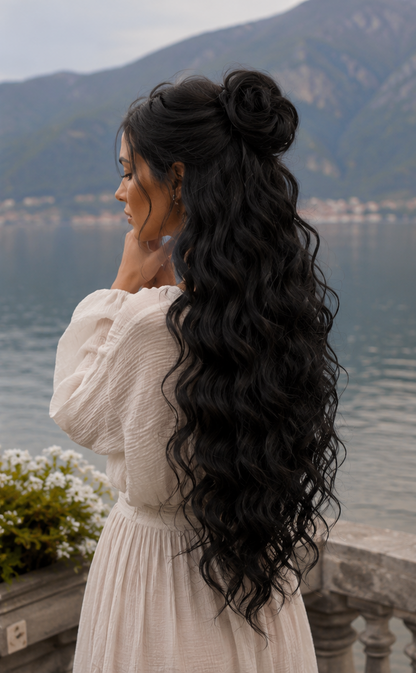 Aschblonde Hidden Base Hair Extensions – Bürstbare Kunst-Dreadlocks, weiches natürliches Volumen