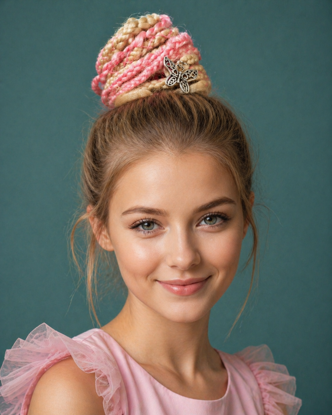 Pink Blonde Dreadlock Ponytail – Boho Synthetic Dreads Hair Extension