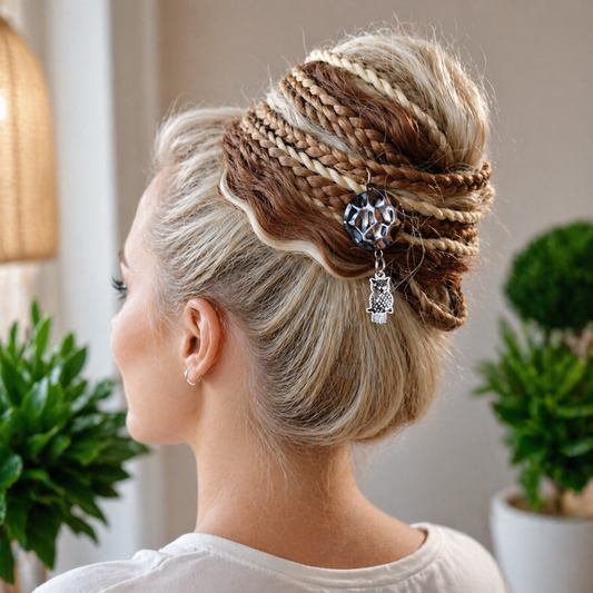 Sandy Blonde Dreadlock Ponytail – Boho Faux Dreads & Braids