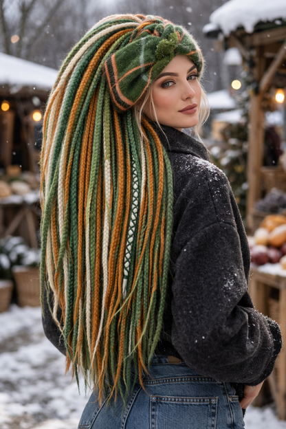 Rosa Angora-Ohrwärmer - Handgestricktes Stirnband für den Winter