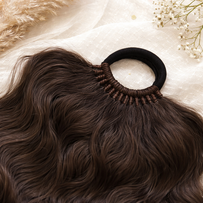 Brown Wavy Ponytail Extension – Dread Ponytail Style Hairpiece