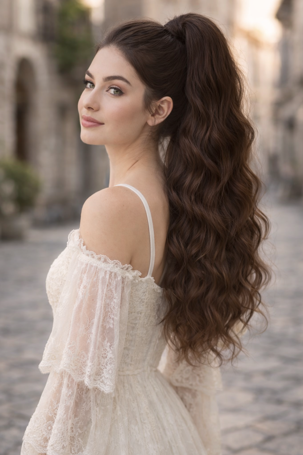 Brown Wavy Ponytail Extension – Dread Ponytail Style Hairpiece