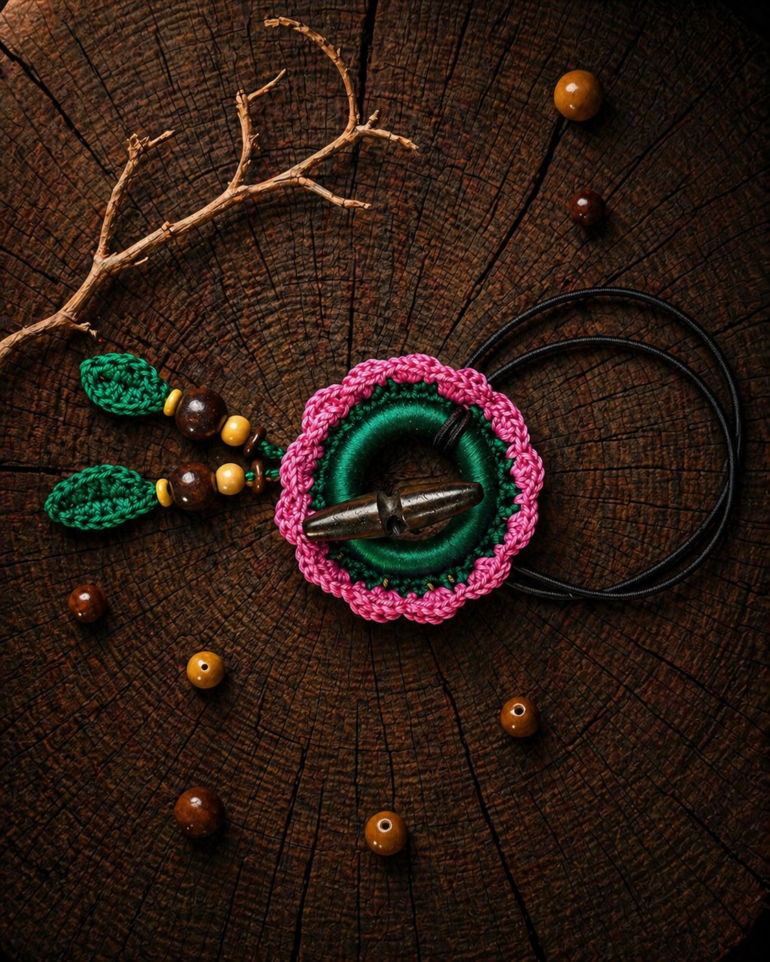 Boho Dread Ponytail – Synthetic Dreads Hairpiece