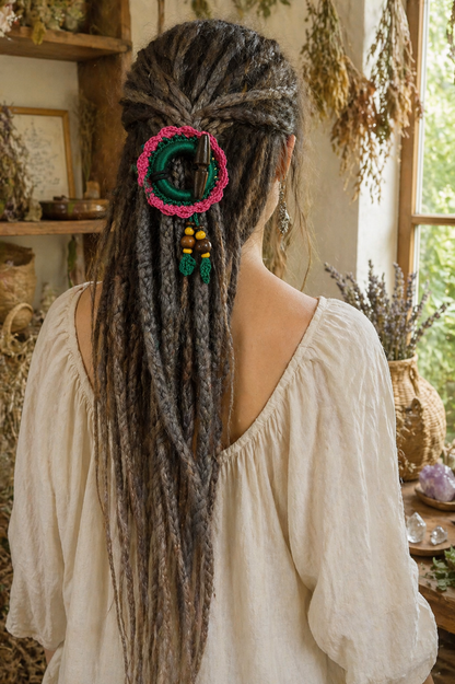 Boho Dread Ponytail – Synthetic Dreads Hairpiece