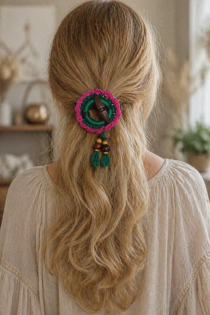 Boho Dread Ponytail – Synthetic Dreads Hairpiece