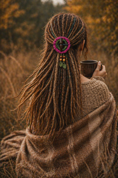 Boho Dread Ponytail – Synthetic Dreads Hairpiece