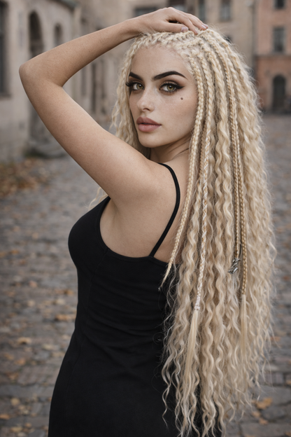 Blonde Hidden Base Hair Extensions – Full Hair Replacement Look, Soft Natural Volume