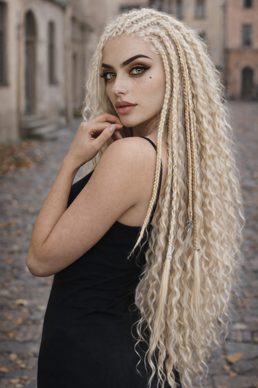 Blonde Hidden Base Hair Extensions – Full Hair Replacement Look, Soft Natural Volume