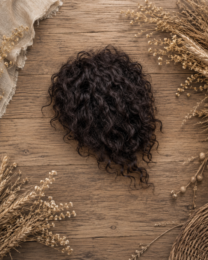 Chocolate Brown Curly Ponytail Claw Clip Hairpiece