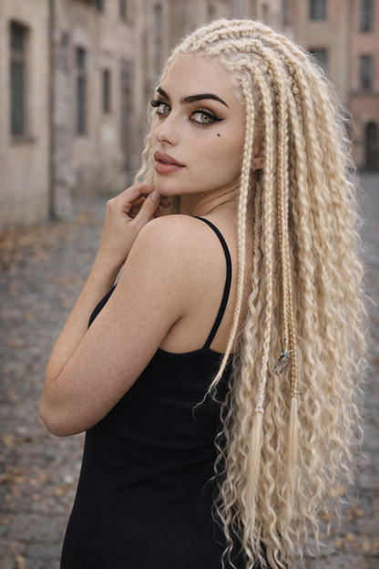Blonde Hidden Base Hair Extensions – Full Hair Replacement Look, Soft Natural Volume