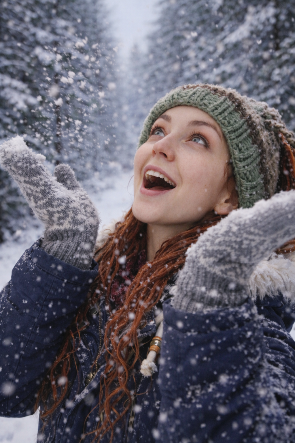 Green Dreadlock Beanie – Boho Hat for Dreads, Cozy Winter Headwear