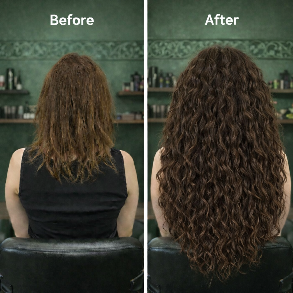 Brushable Wavy Hair Extension with Hidden Dread Base – Natural Brown 60 cm