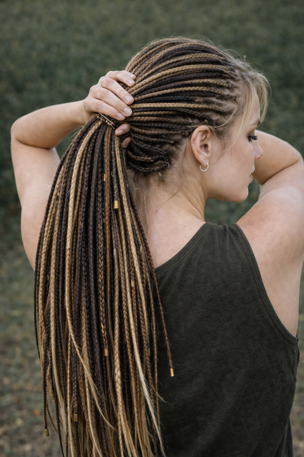 Ultra Thin Dreadlock Extensions – Lightweight Boho Synthetic Micro Dreads, Natural Look