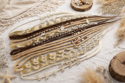 Clip-In Blonde Dreadlock Extensions – Lightweight Synthetic Dreads, Natural Look