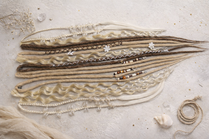 Clip-In Blonde Dreadlock Extensions – Lightweight Synthetic Dreads, Natural Look