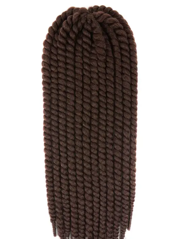 Dunkelbraune Twist-Extensions – Havana Twist Mambo, leichte synthetische Twists