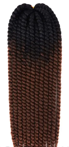 Black Chestnut Brown Ombre Twist Extensions – Havana Twist Mambo, Lightweight Twists