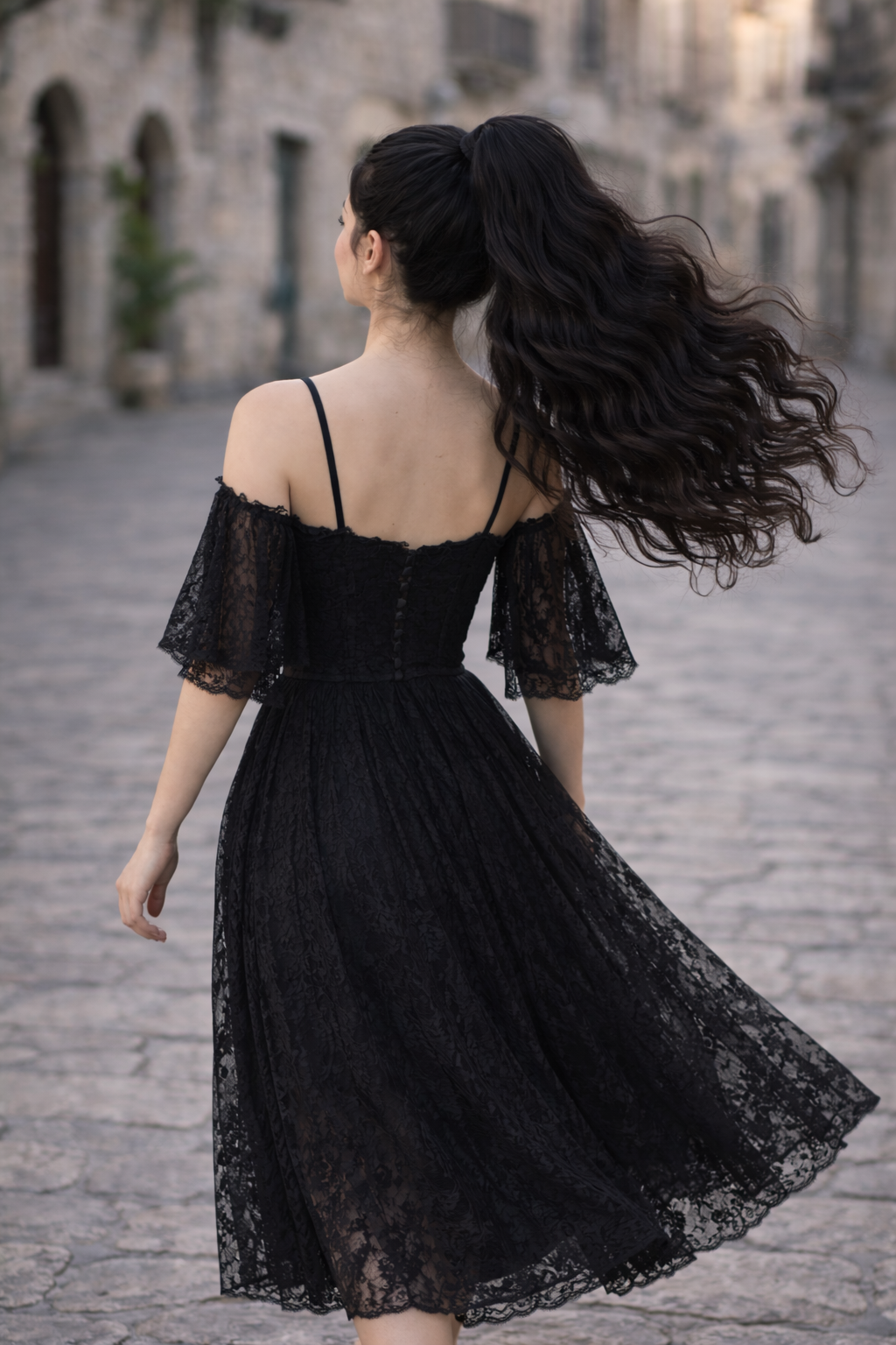 Black Wavy Ponytail Extension – Boho Dread Ponytail Style