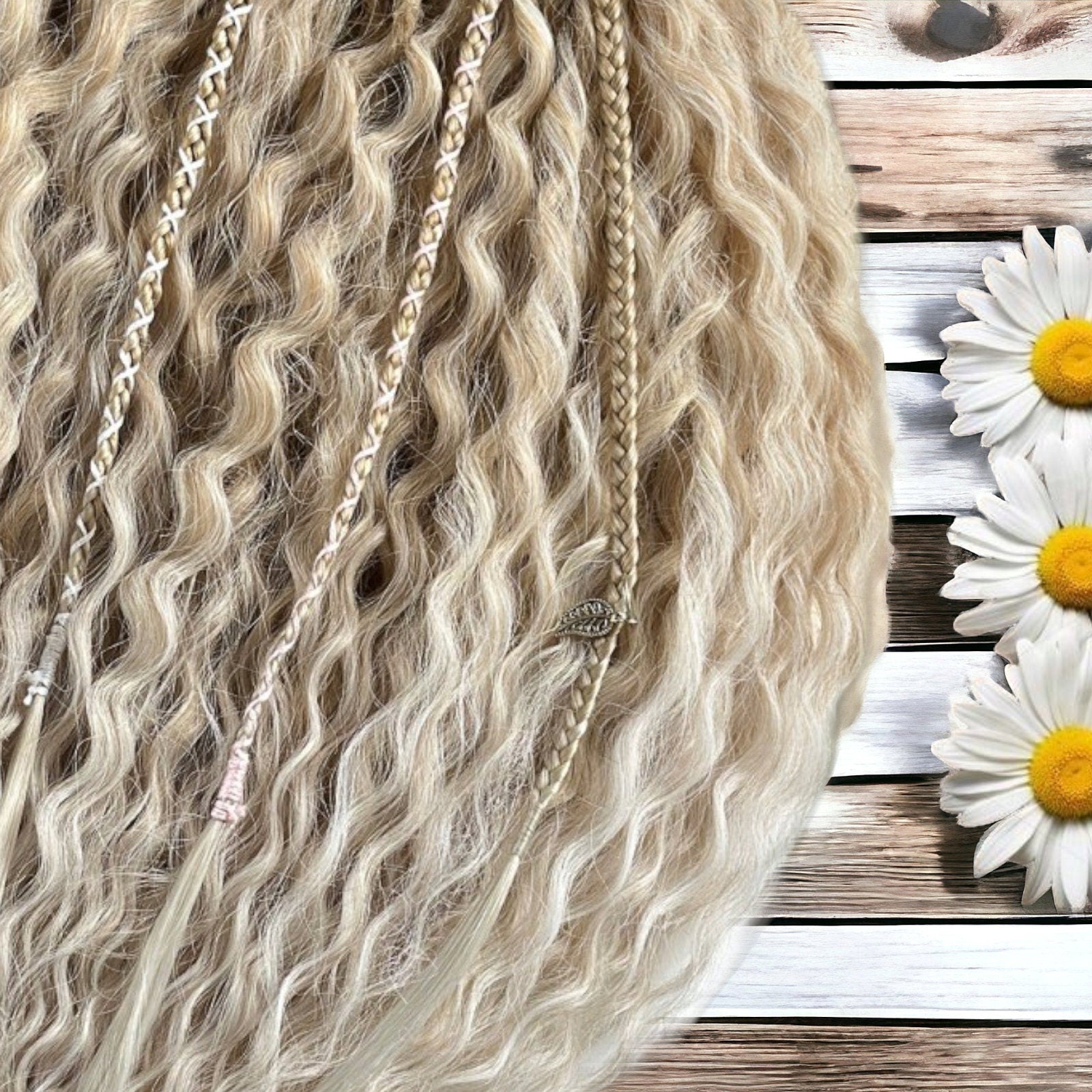 Handmade Blonde Curly Dreads for a Unique Look