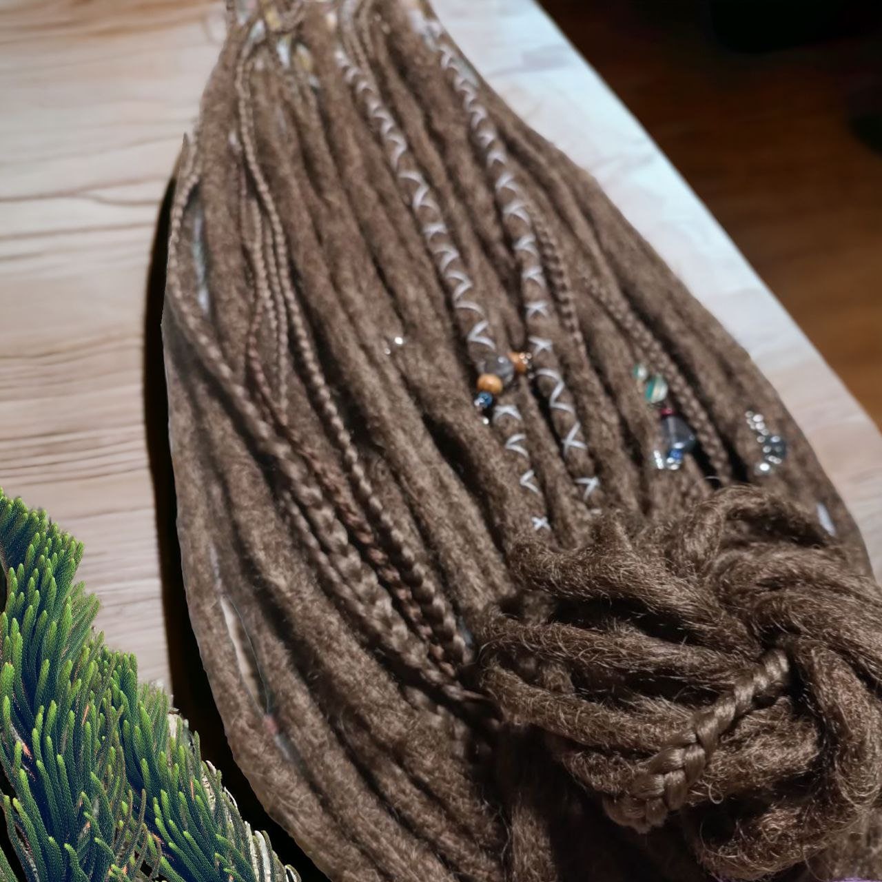 Boho Vibes Dark Blond Crocheted Dreadlocks - Handmade Hippie Hair Extensions - MiraDreadlocks