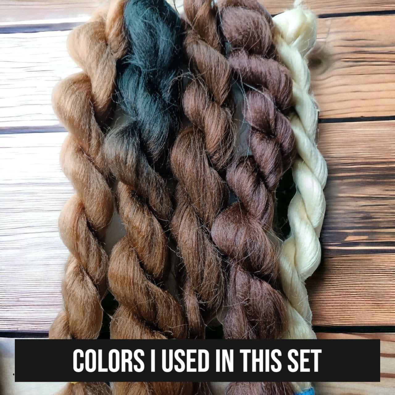 Boho Chic Brown and Blond Synthetic Crocheted Dreads Extensions