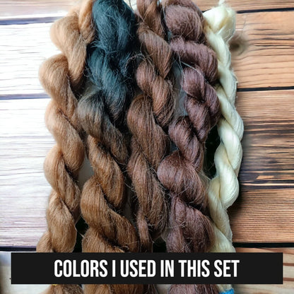 Brown and Blond Synthetic Dread Extensions: Effortlessly Stylish Double Ended Dreads and Braids