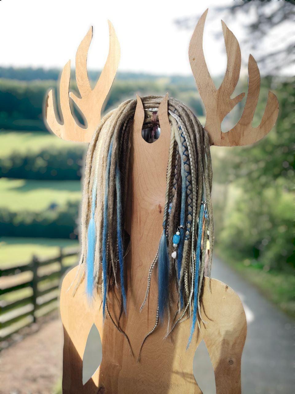 Ocean Enspired Dirty Ash Blond & Blond to Blue Ombre Dreads Sea Vibes