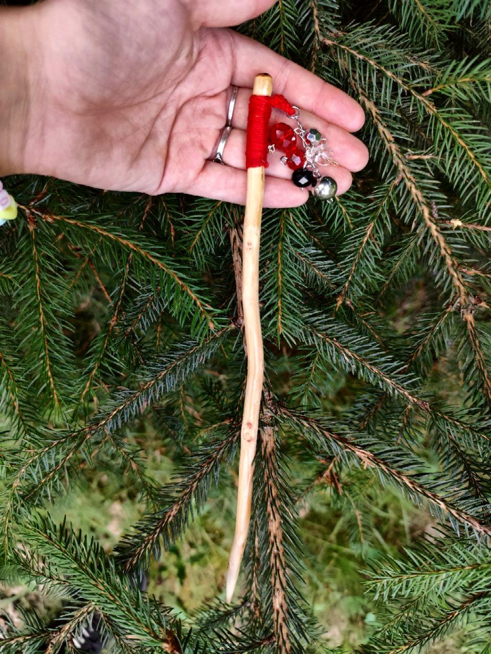 Stunning Red Hair Stick for Boho Babes - Ideal Gift for Hair Styling Fans