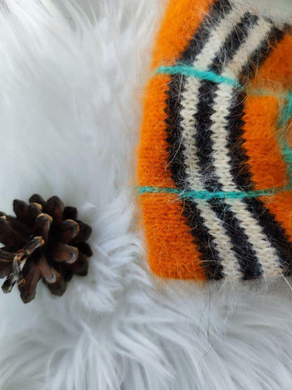 Cozy Hand knitted Angora Headband - Winter Ear Warmer for Women
