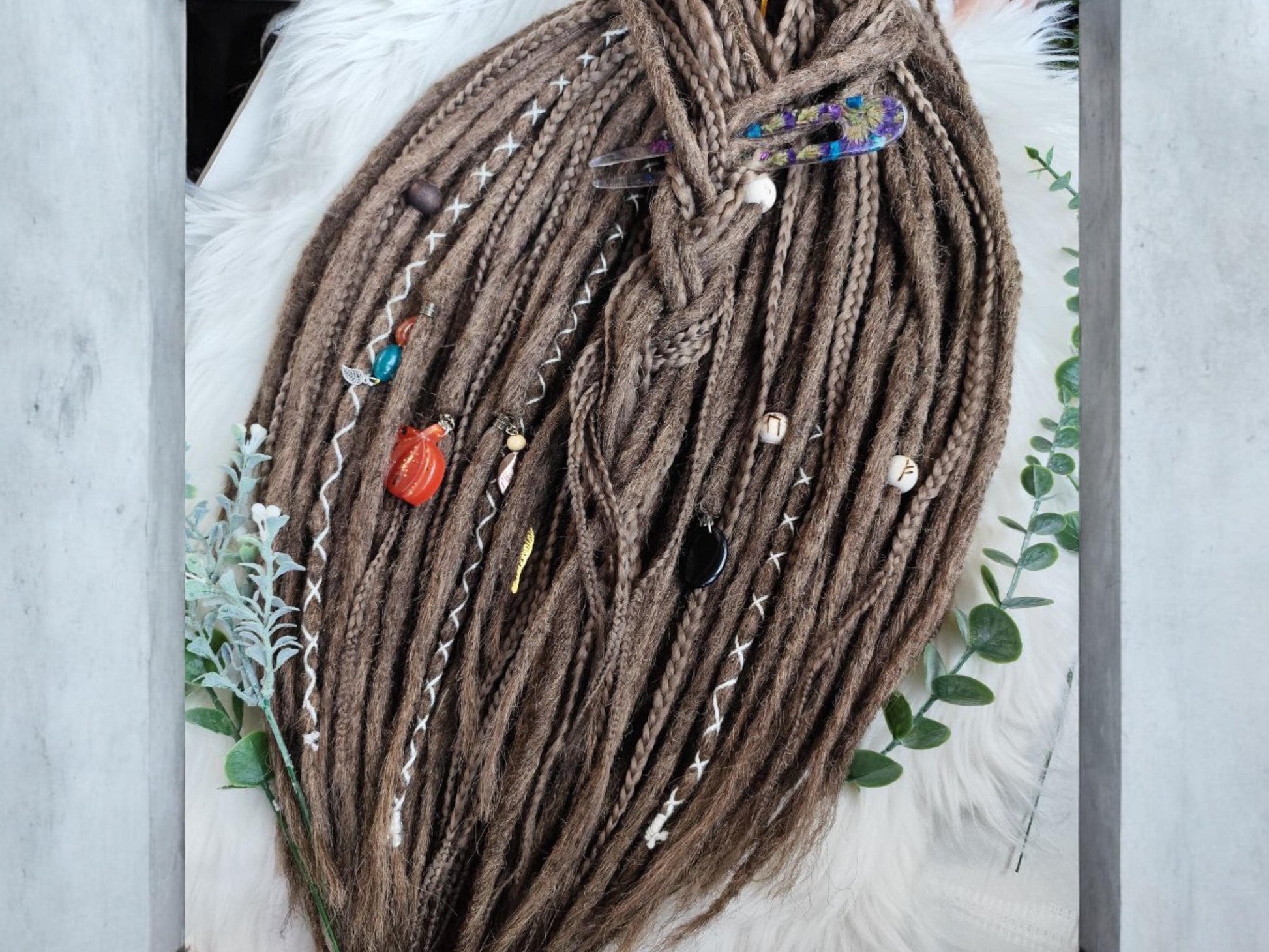 Custom Dark Blond Crocheted Dreadlocks - Natural-Looking Dreads for Boho Babes