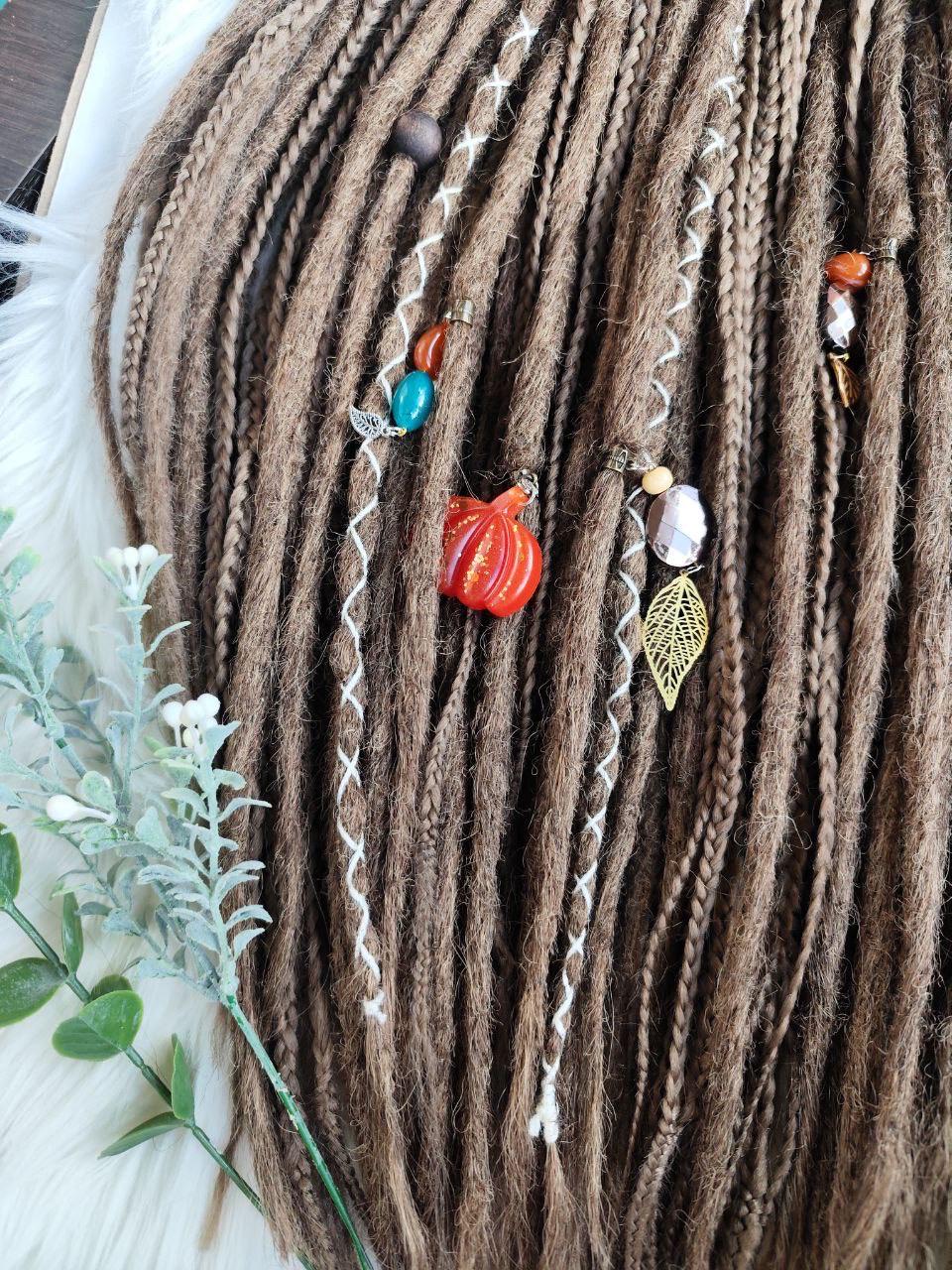 Custom Dark Blond Crocheted Dreadlocks - Natural-Looking Dreads for Boho Babes