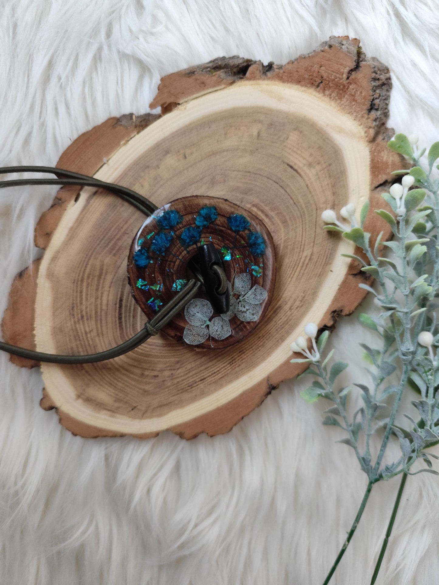 Dreadlocks tie Real dried flowers