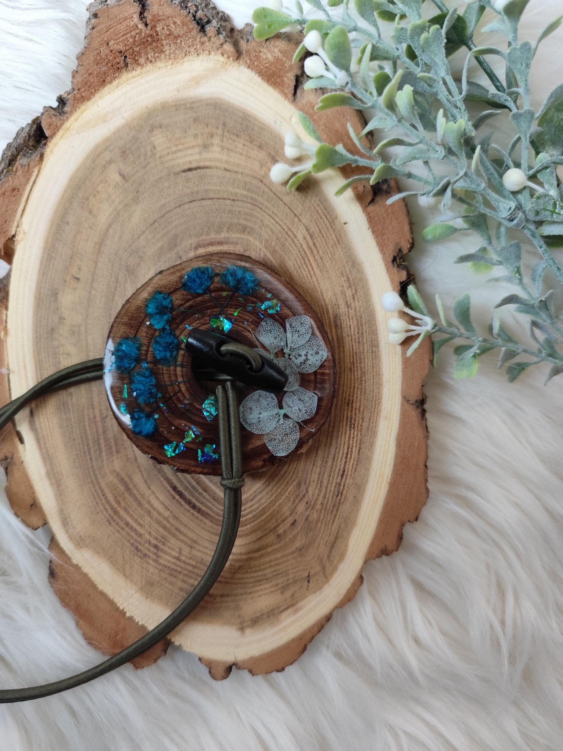 Dreadlocks tie Real dried flowers