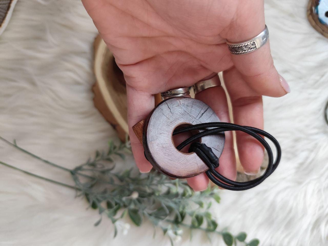 Wood Dreadlock Tie