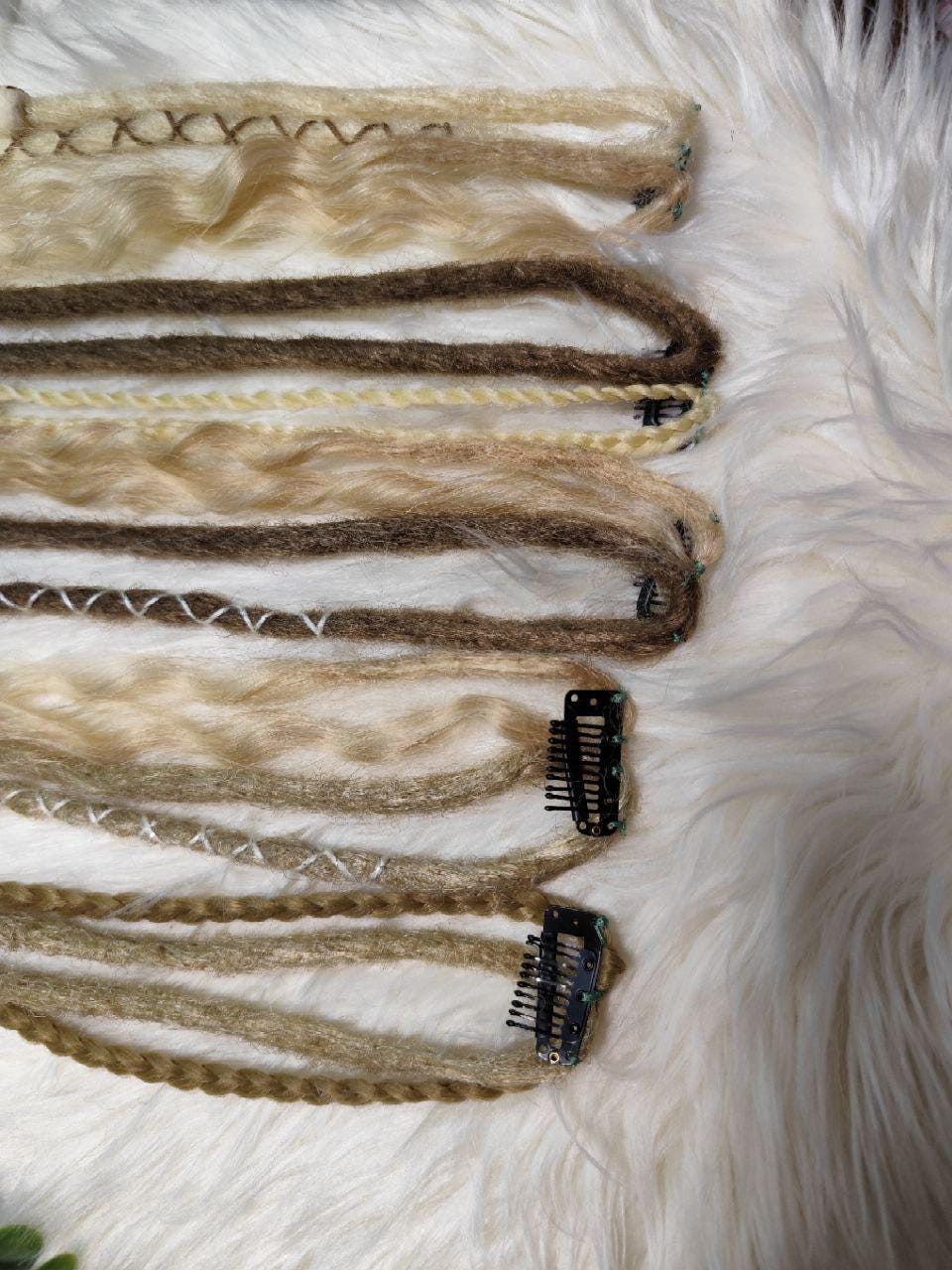 Boho Clip-In Dreads in Mix of Blondes