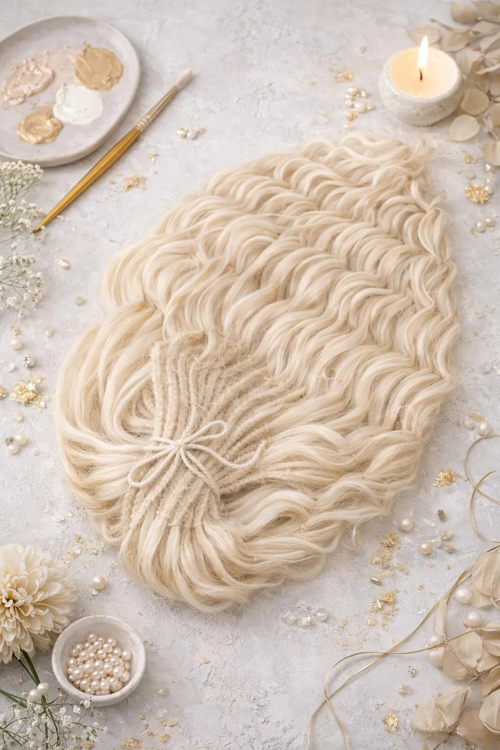 Wheat Blonde Hidden Base Visible Length Hair Extensions