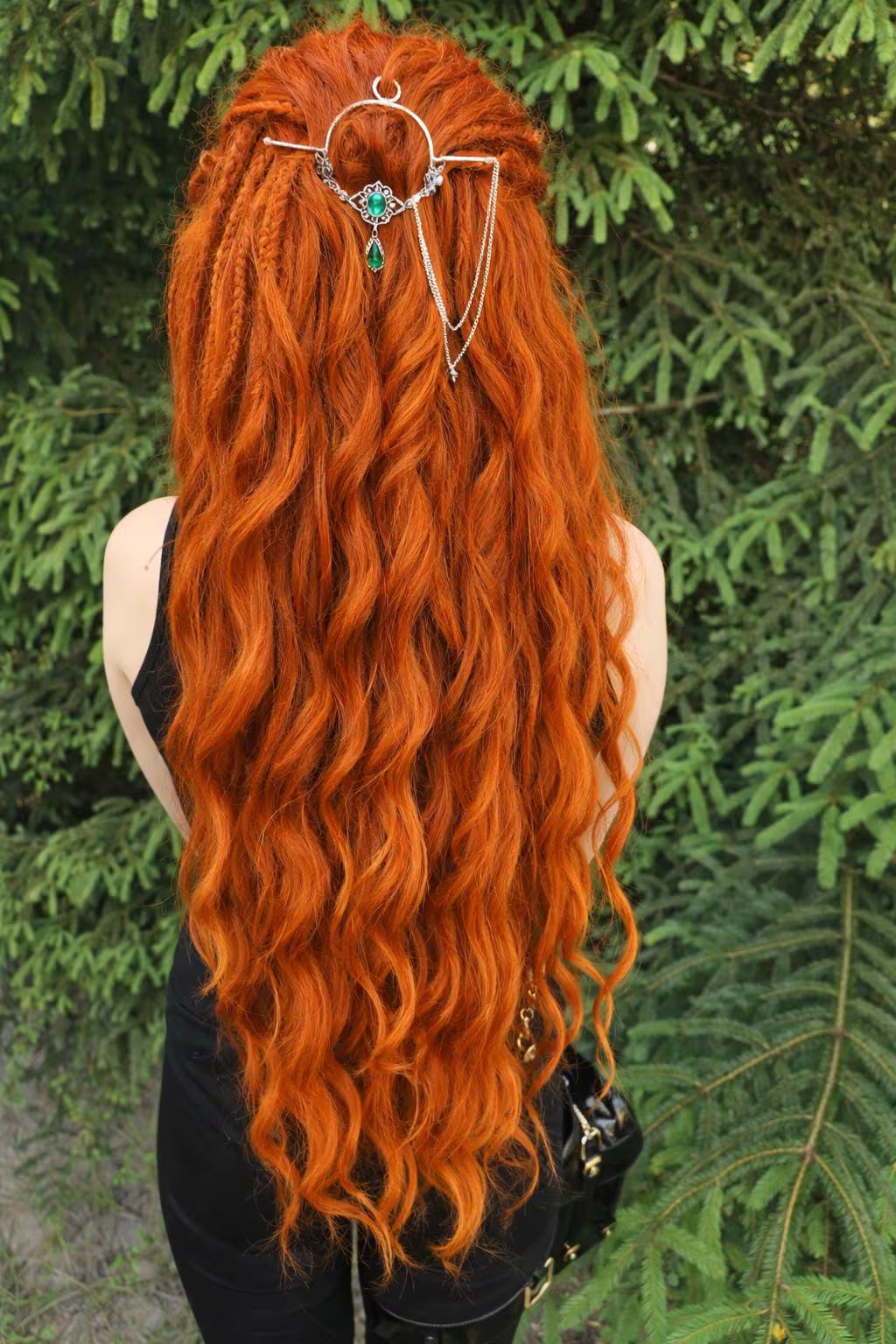 Copper Auburn Hidden Base Visible Length Hair Extensions