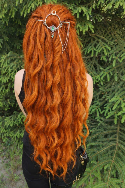 Copper Auburn Hidden Base Visible Length Hair Extensions